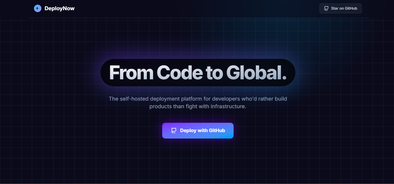 DeployNow – Automated Cloud Deployment Platform